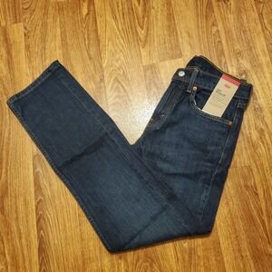 Levi's 505 Jeans Men 29x32 Dark Wash Regular Fit Straight Leg Eco Ease New